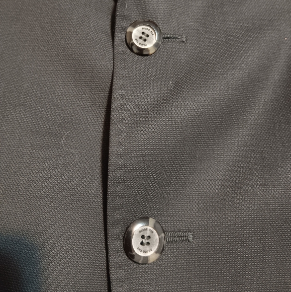 ZARA BLACK TAG by Zara Man Blazer Jacket Black Sz46 Slim Suit Two Button - Picture 10 of 13